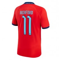 Camisa de time de futebol Inglaterra Marcus Rashford #11 Replicas 2º Equipamento Mundo 2022 Manga Curta